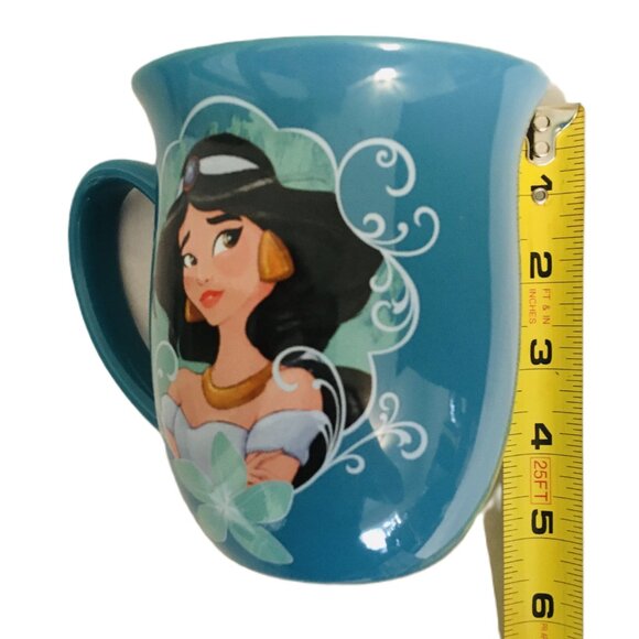 Disney Jasmine Story Mug Painted Portraits Ceramic Aladdin Coffee Cup Inscribed - Picture 7 of 9
